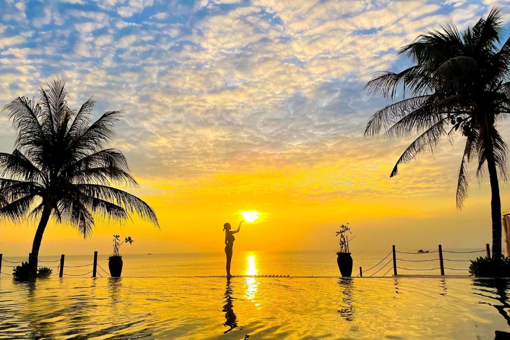 hoàng hôn ở Vinpearl Phú Quốc