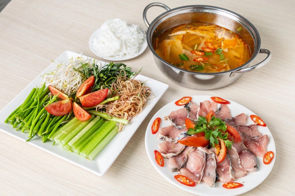 nồi lẩu cá bớp cực ngon