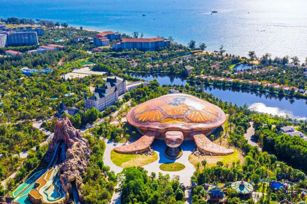 khu vui chơi vinpearl phú quốc khi nhìn từ trên cao